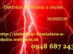 Elektrikár Bratislava NONSTOP